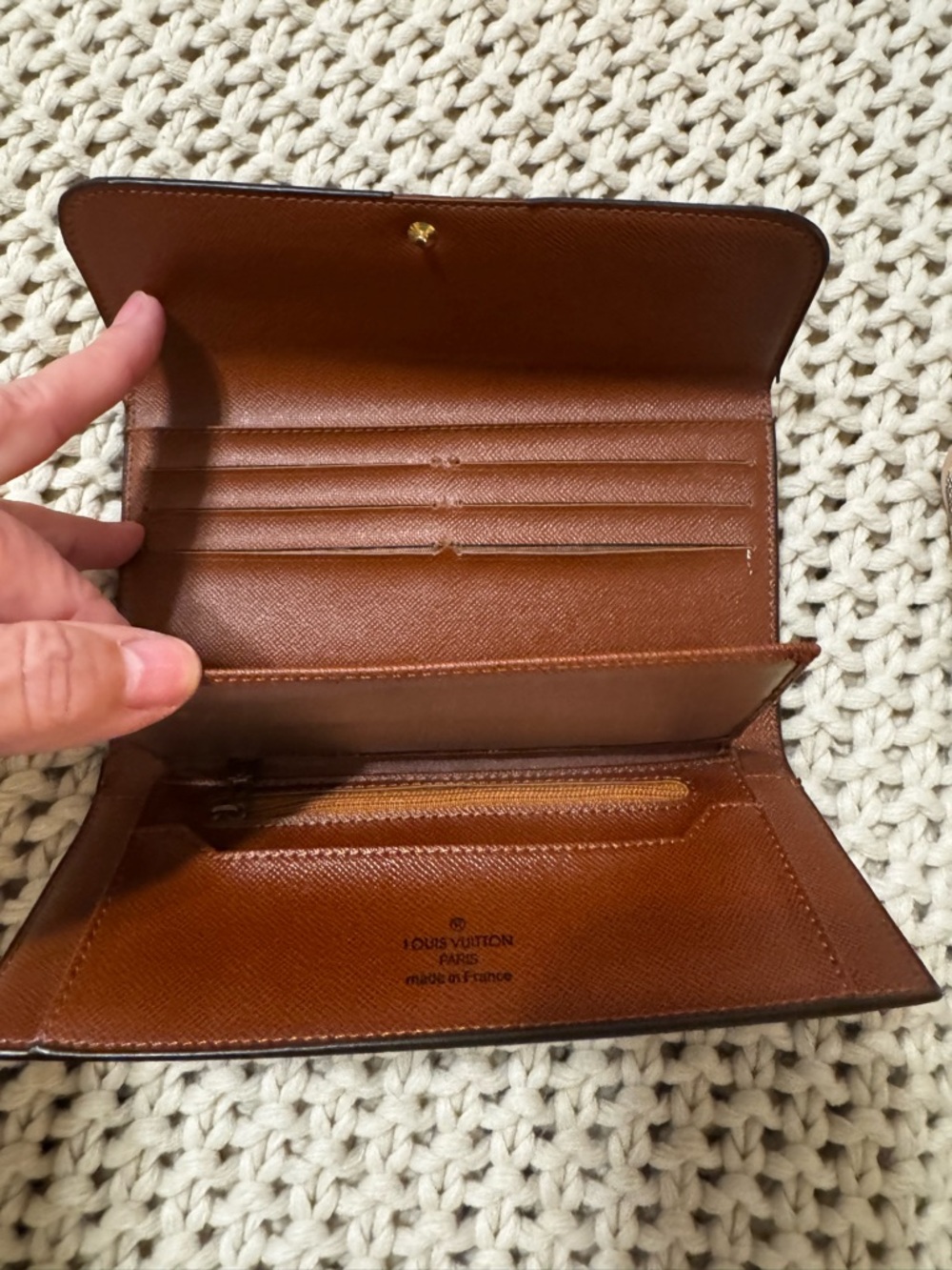 Louis Vuitton Brown Monogram Canvas Wallet - Picture 3 of 9